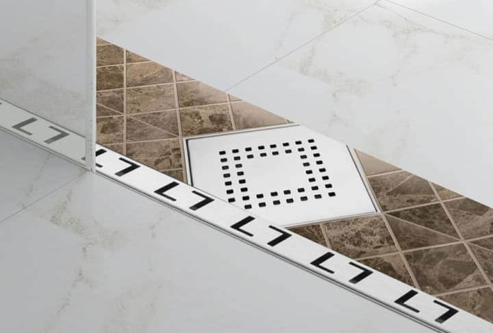 Duschablauf 60 cm Kunststoff mit Edelstahl