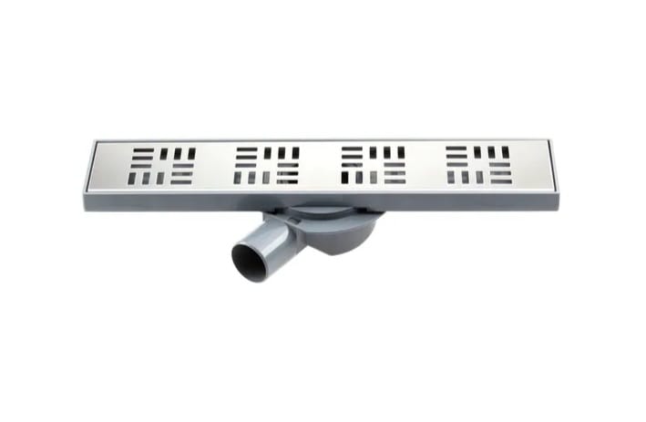 Duschablauf 30 cm Kunststoff mit Edelstahl