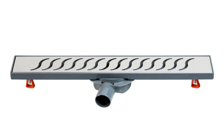 Duschablauf 30 cm Kunststoff mit Edelstahl