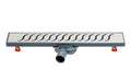 Duschablauf 30 cm Kunststoff mit Edelstahl